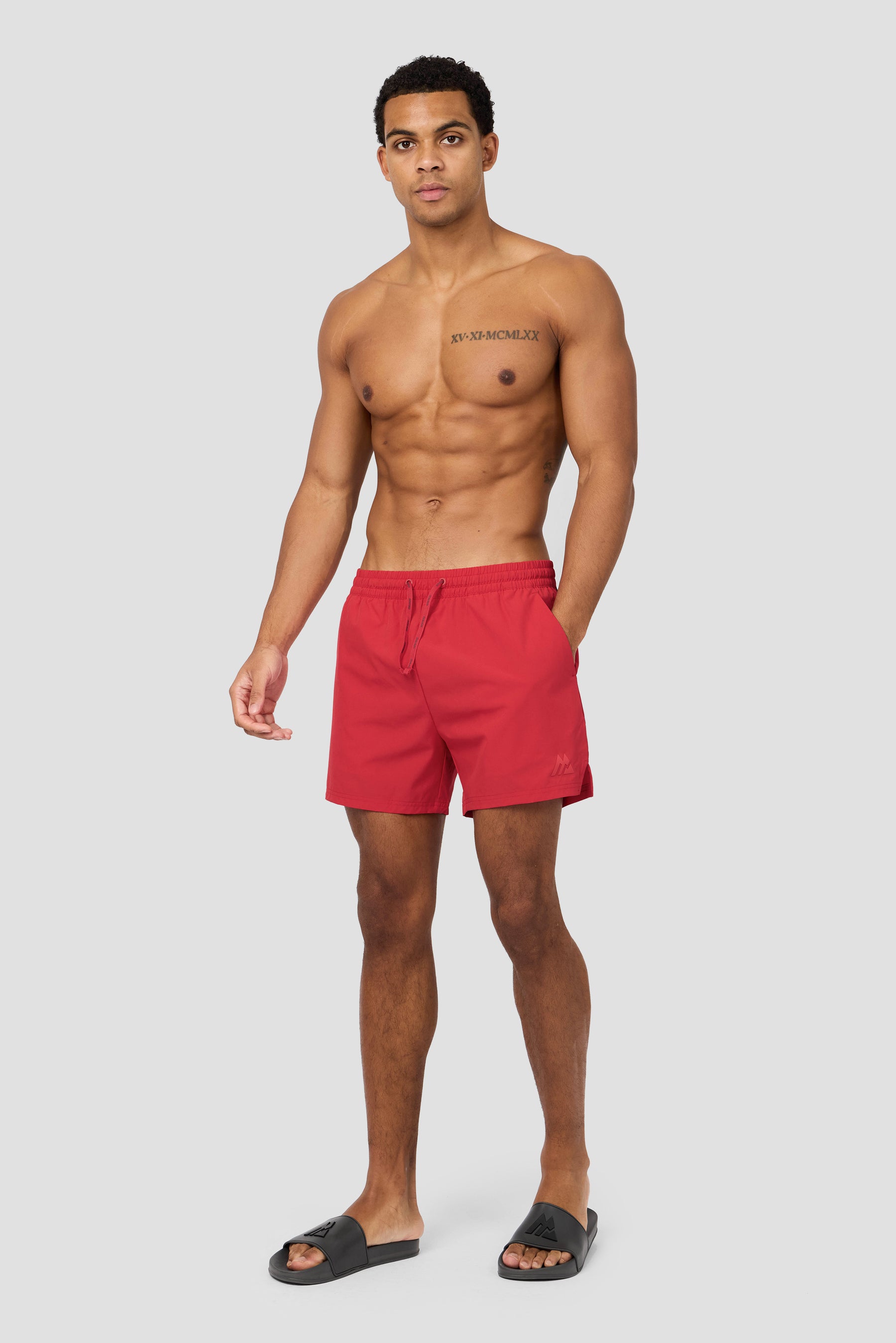 Monogram Swim Short - Cupid