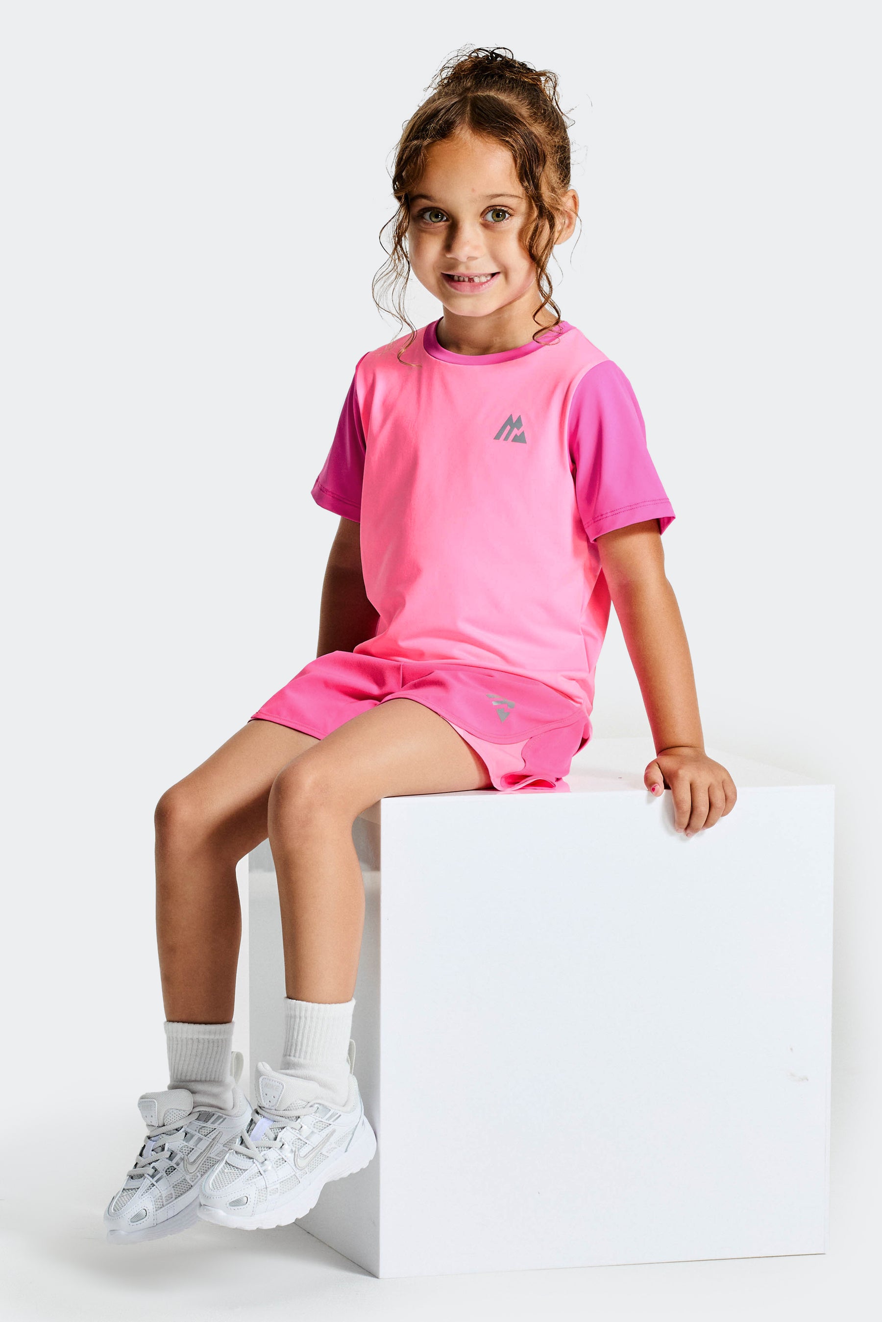 Infant Girl's Bounce T-Shirt/Short Set - Fuchsia/Candy Floss