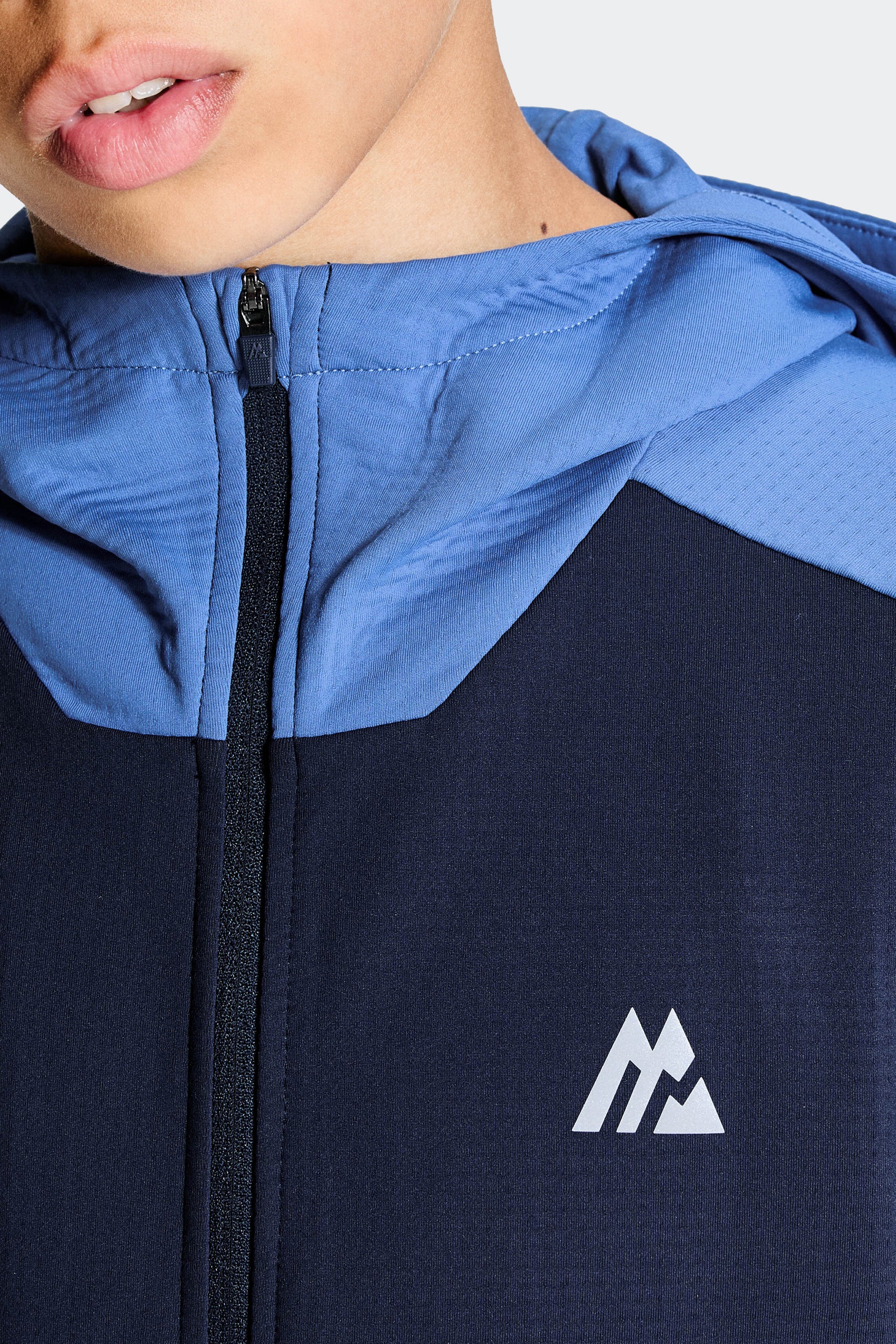 Boys Carbon Hood - Midnight Blue/Charcoal Blue