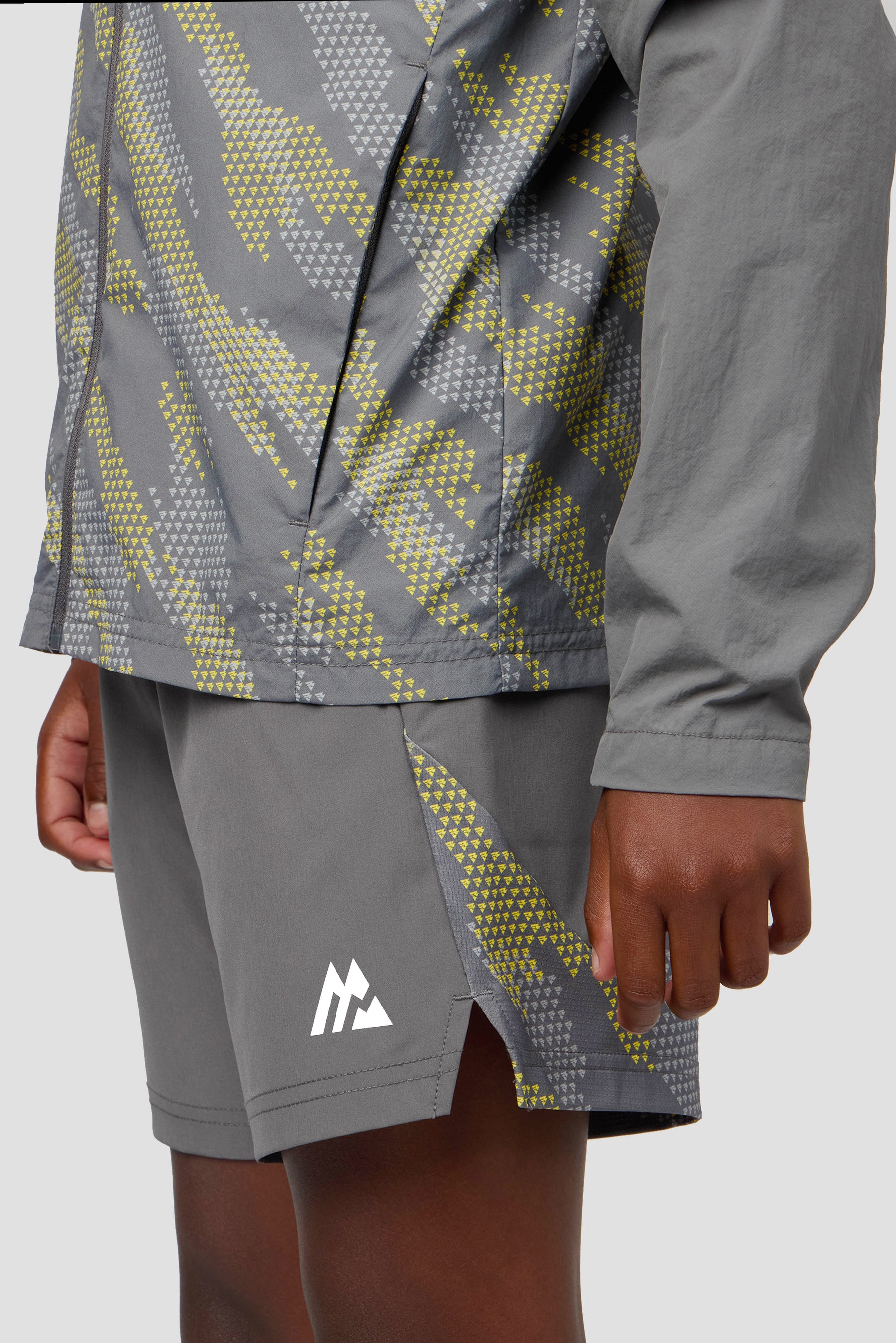 Boys Thera Short - Cement Grey/Platinum Grey/OG Neon