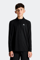 Boys Delta 1/4 Zip - Black