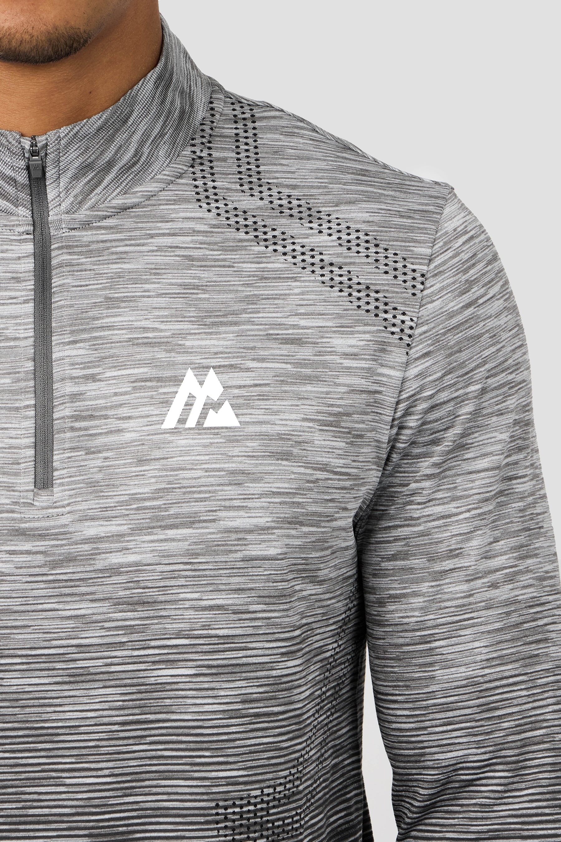 Vector Seamless 1/4 Zip - Grey/Black