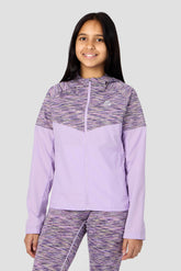 Girls Trail Windbreaker - Purple/Citrus