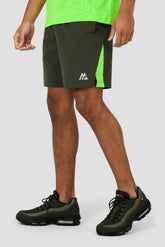 Tide Short - Elm/Neon Green