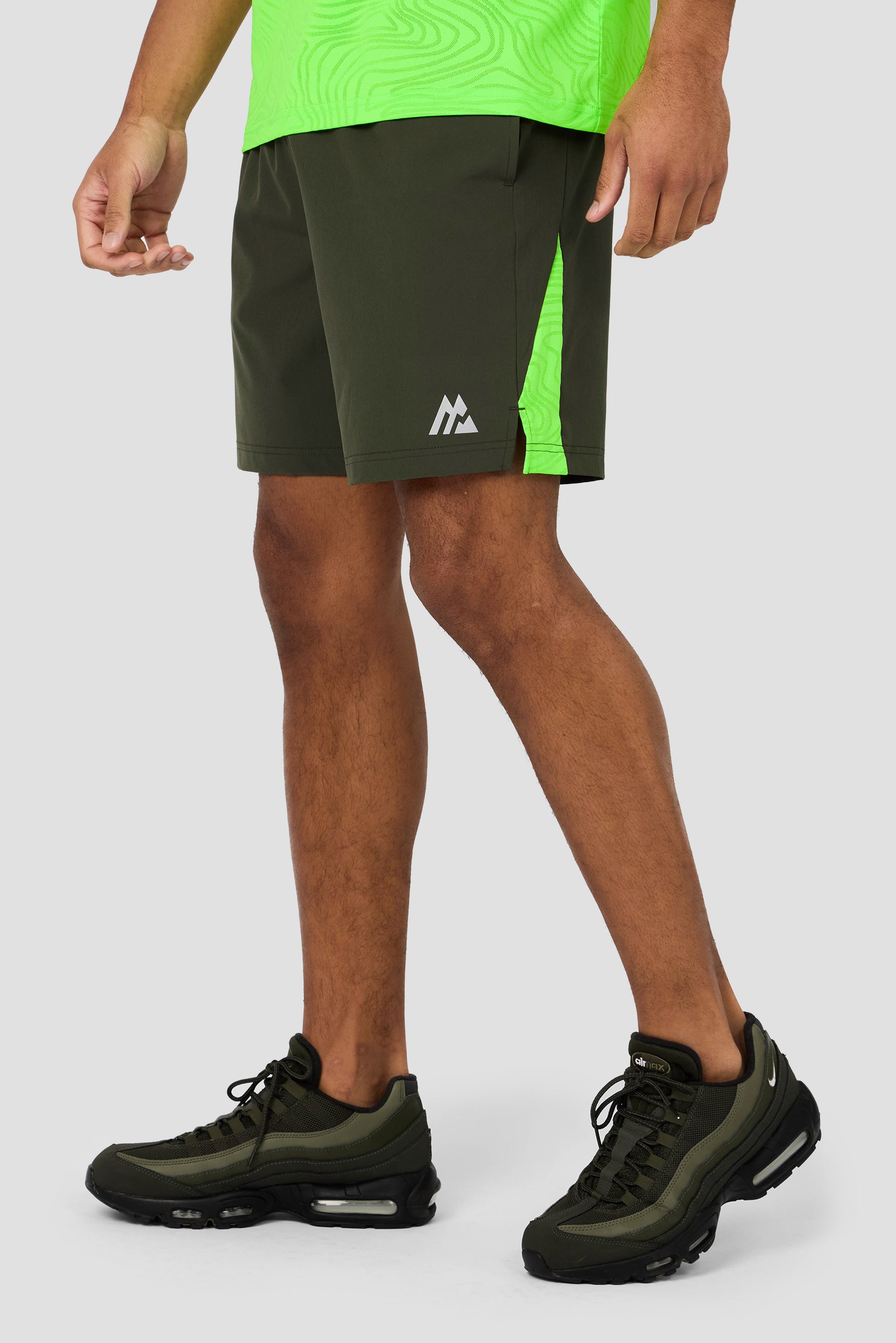 Tide Short - Elm/Neon Green