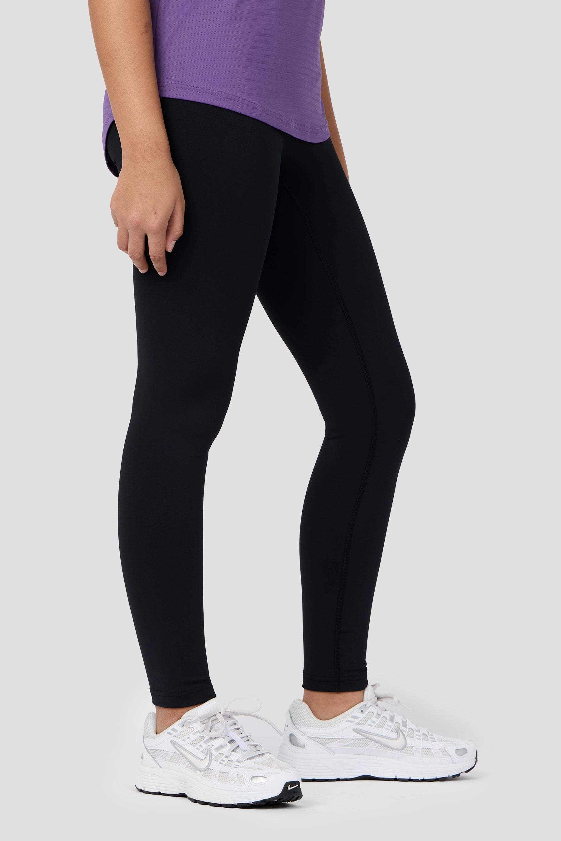 Legging fille doublé maille polaire marron imprimé Legging fille doublé maille polaire marron imprimé