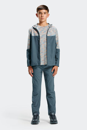 Boys Trail T-Shirt - Blue/Green/Orange