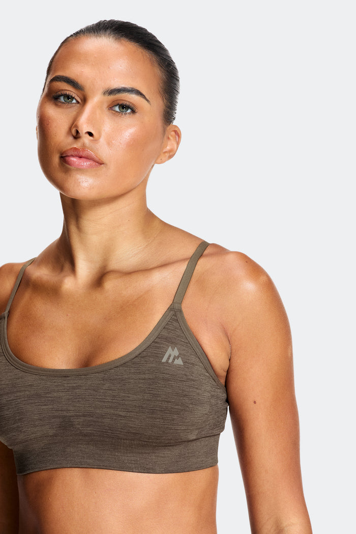 Trail Seamless Bra - Macchiato Marl