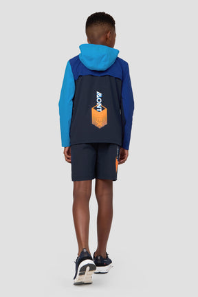 Boys MTX Run Jacket - Midnight Blue/Idaho Blue/Marine Blue