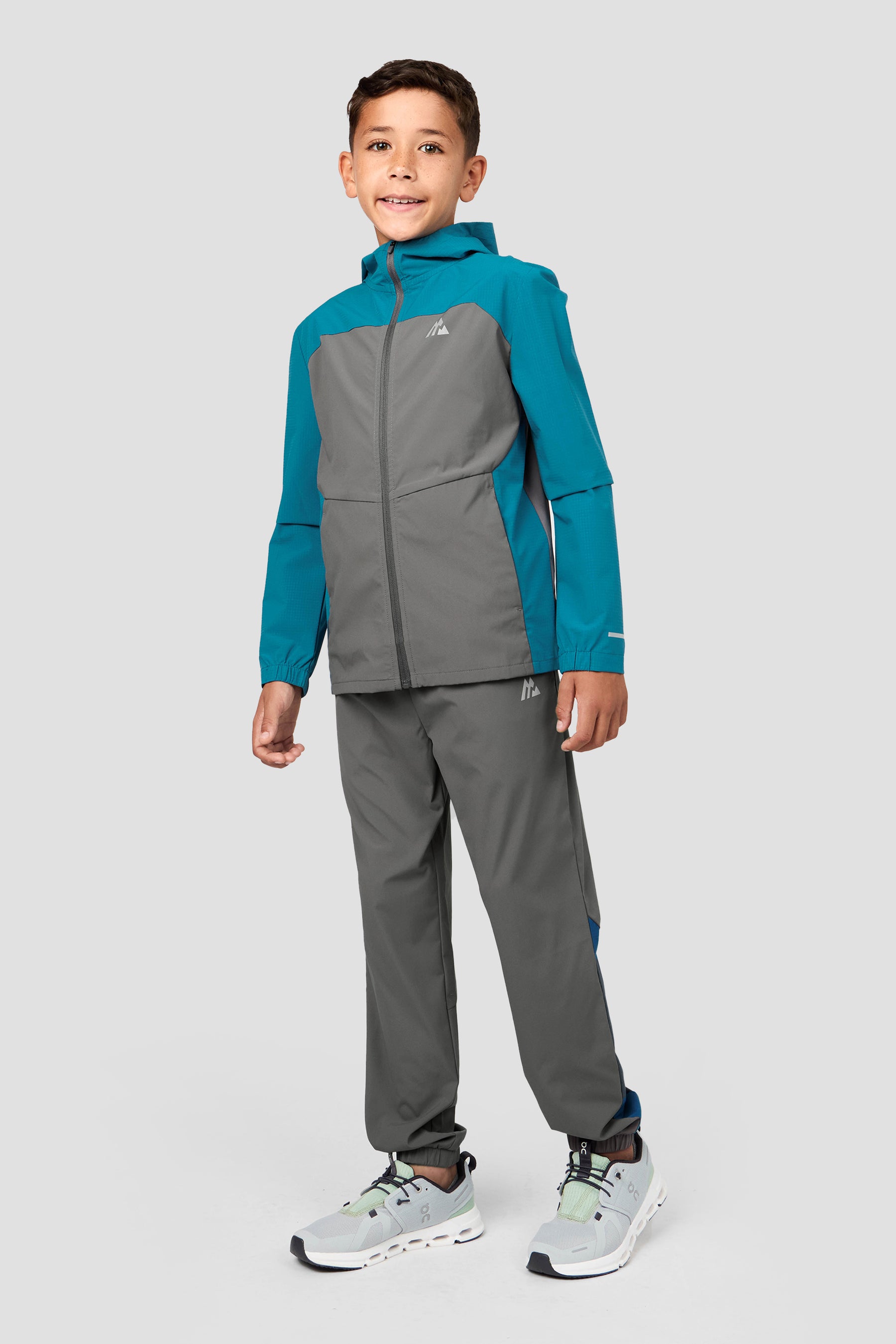 Boys Trek Tech Pant - Cement Grey/Duck Blue