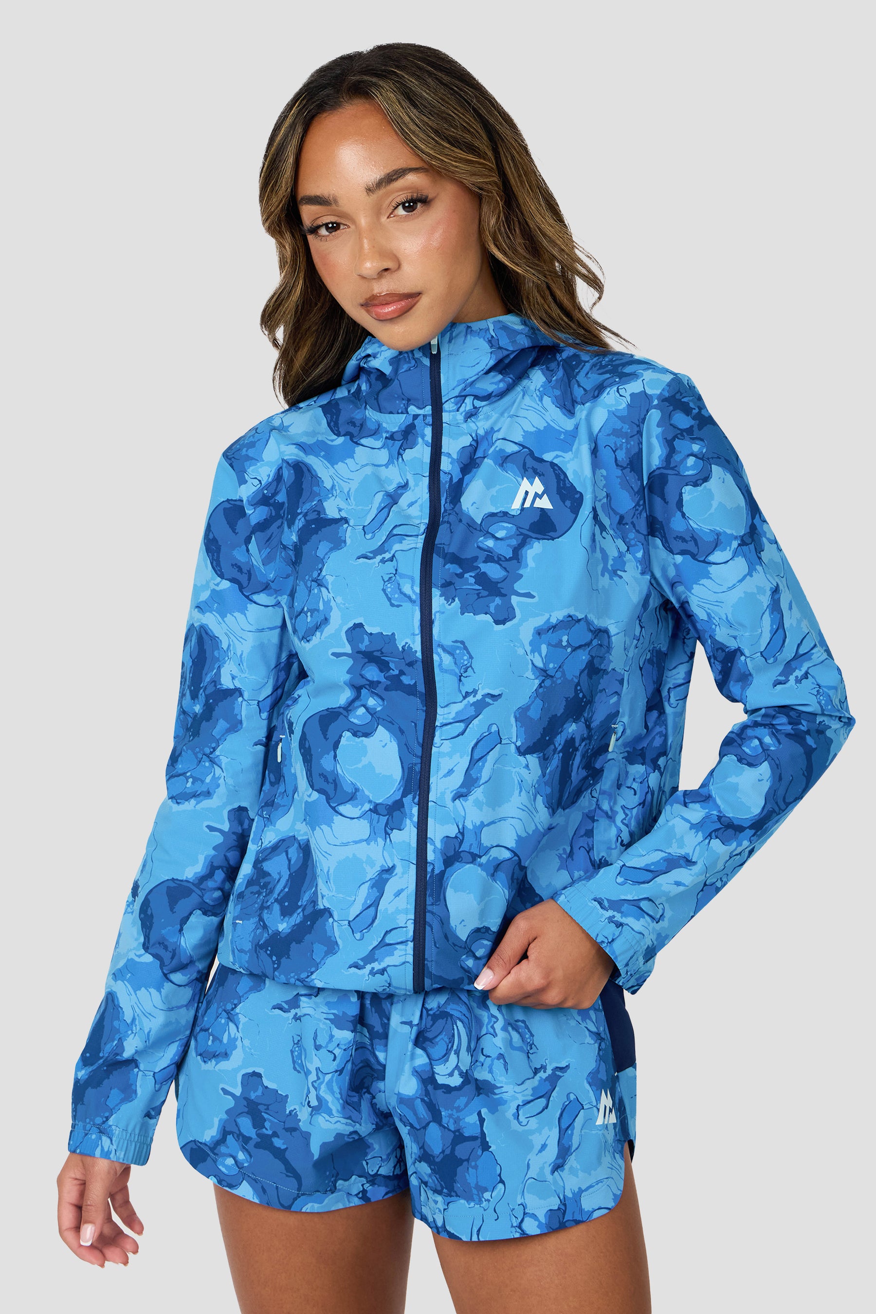 Fusion Print Windbreaker - Agency/Fira