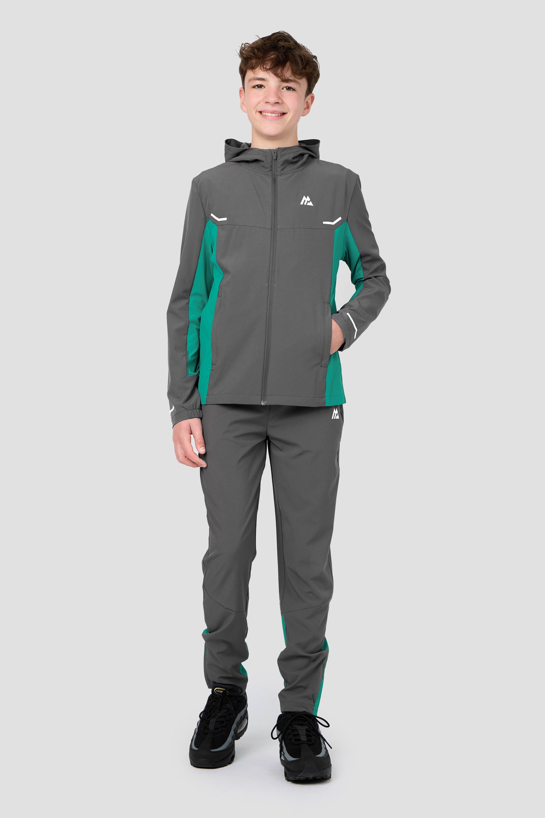 Boys Vortex Jacket - Cement Grey/Atlas