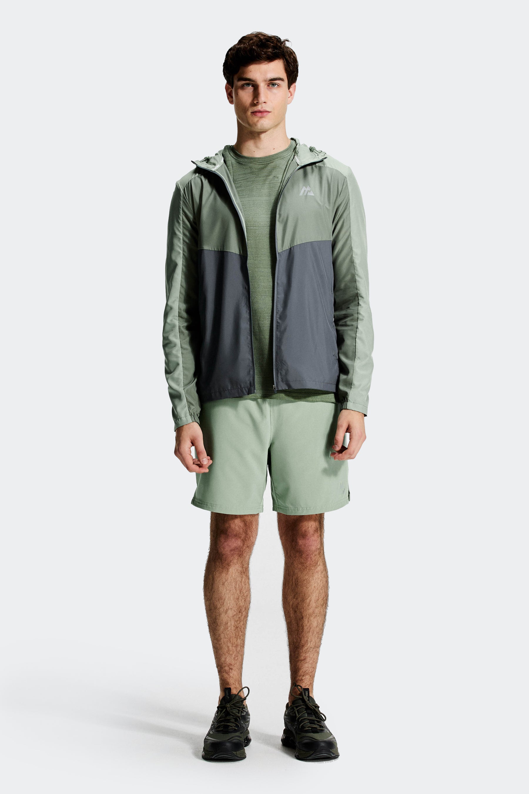 Glitch Seamless T-Shirt - Green Slate/Ash Green
