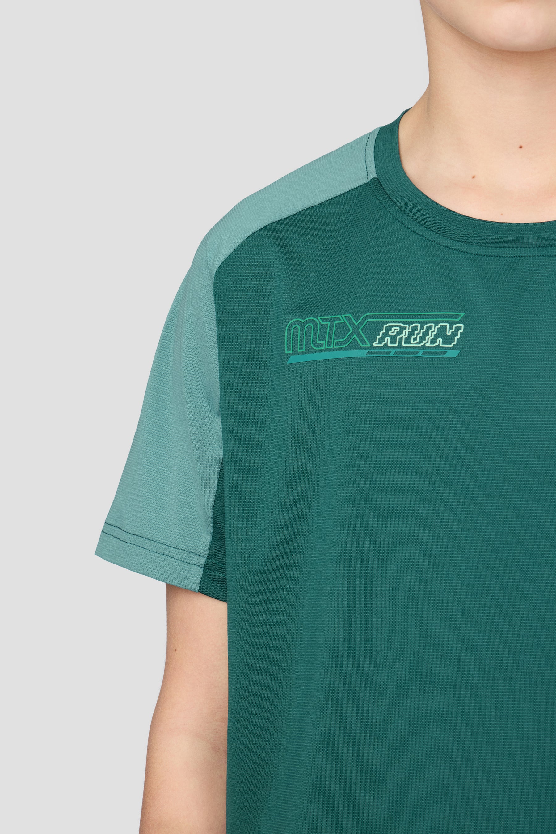 Boys MTX Run Turbo T-Shirt - Ocean Abyss/Steel Teal