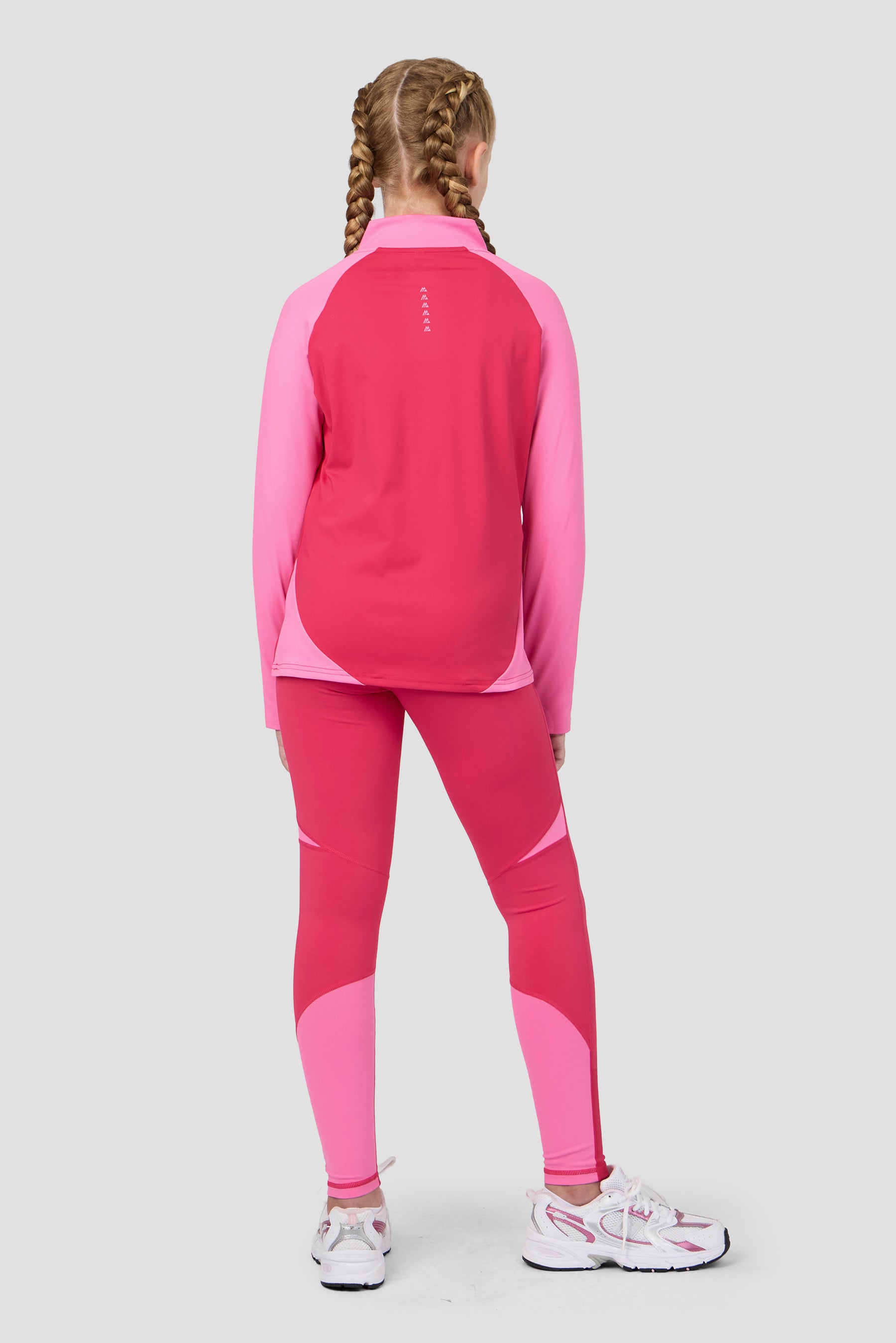 Girls Dash 1/4 Zip - Hibiscus/Framboise