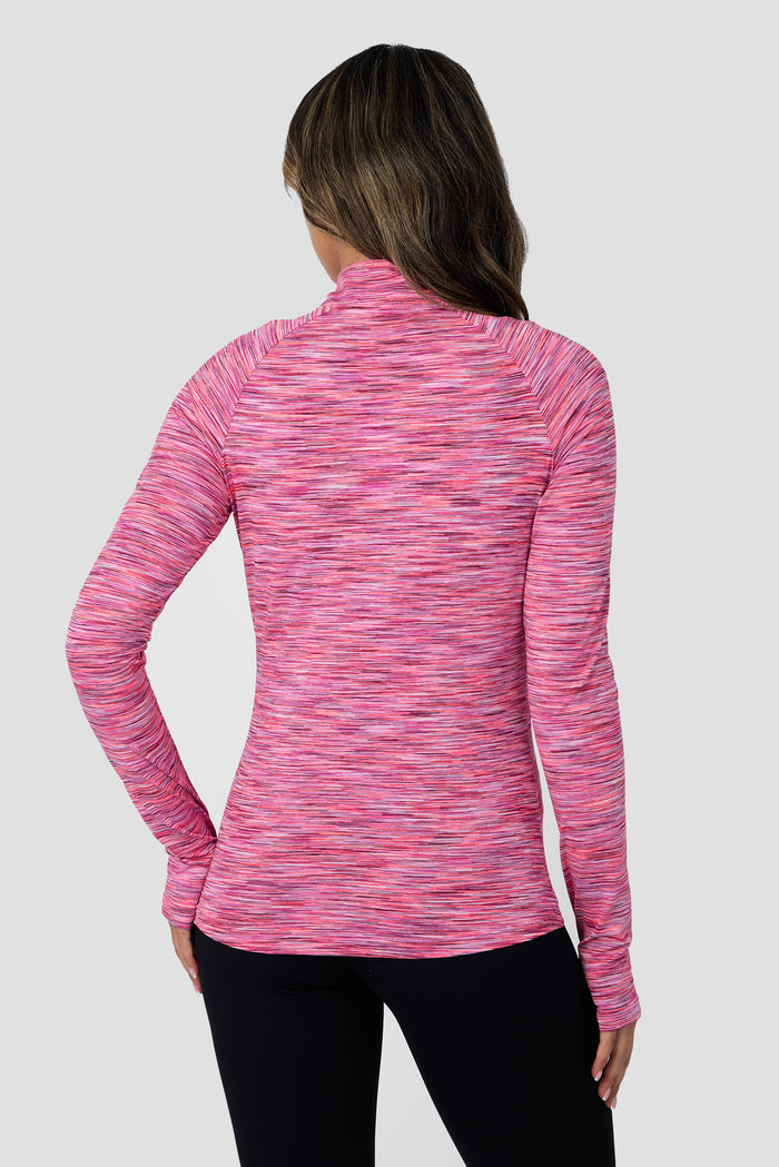 Women's Trail 1/4 Zip - Fuchsia/Pink/White