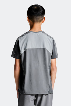 Boys Cerberus T-Shirt - Cement Grey/Platinum Grey/Asphalt