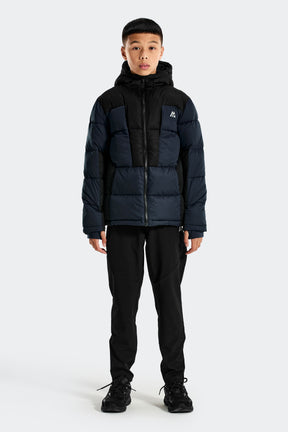 Carve Down Jacket - Navy Shadow/Black