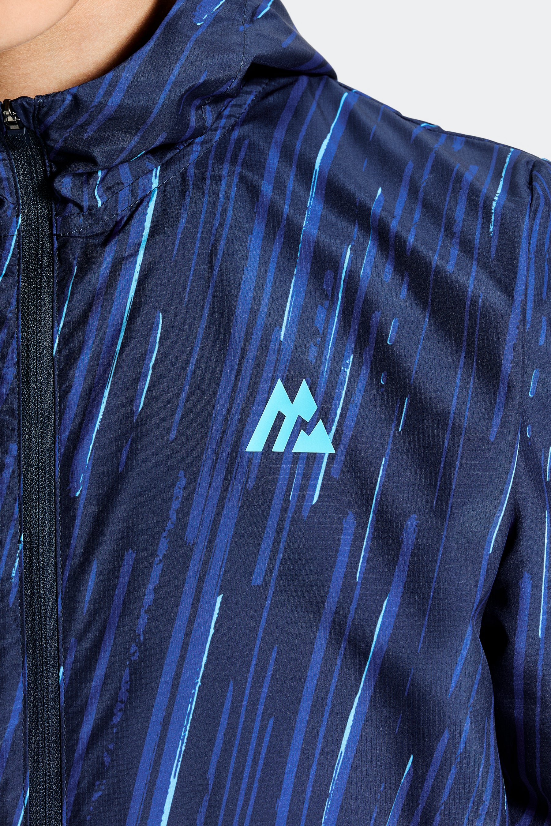 Boys Vigour Windbreaker - Midnight Blue/Marine Blue/Neon Sky