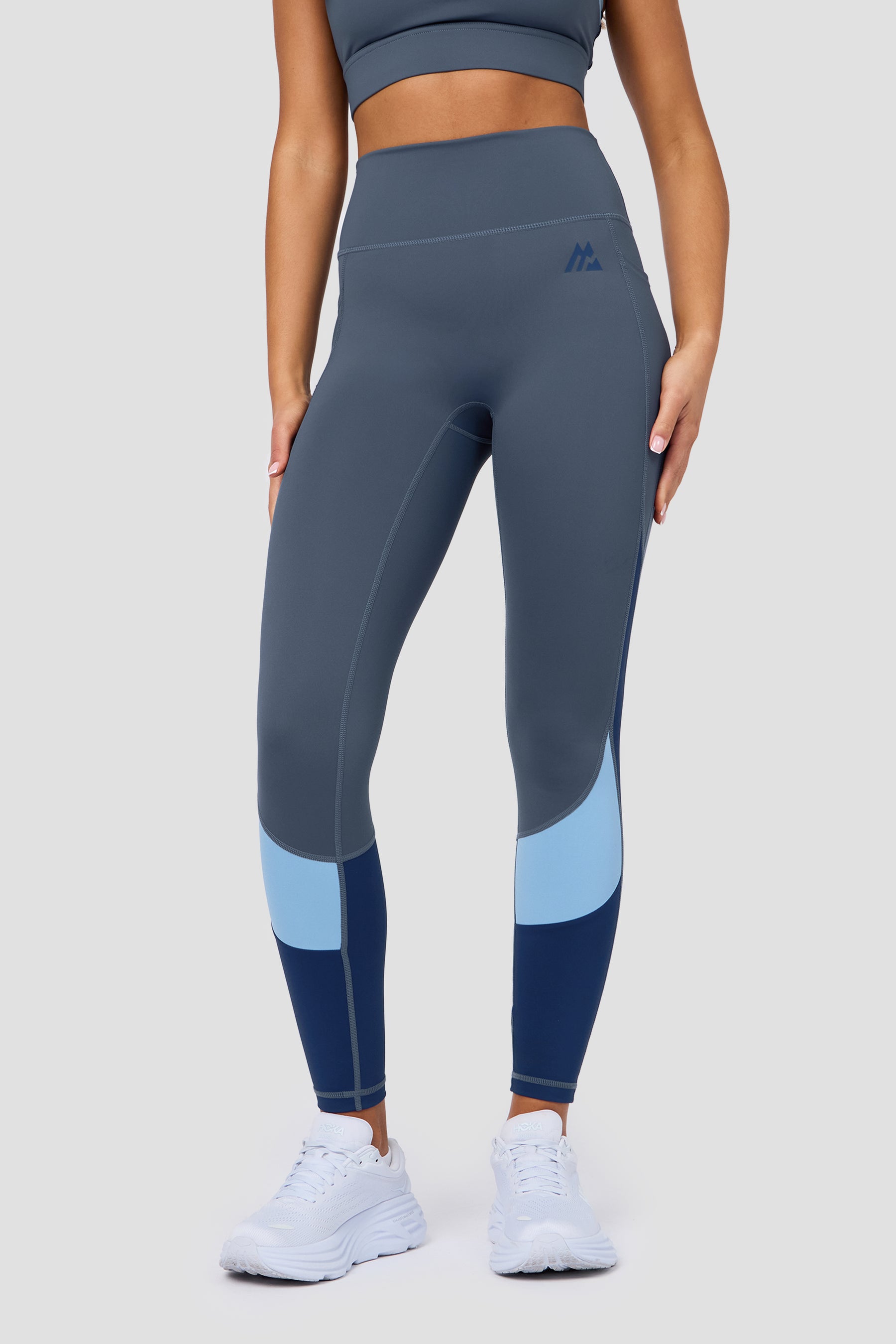 Stride Legging - Greyed Indigo/Fresh Water/Agency