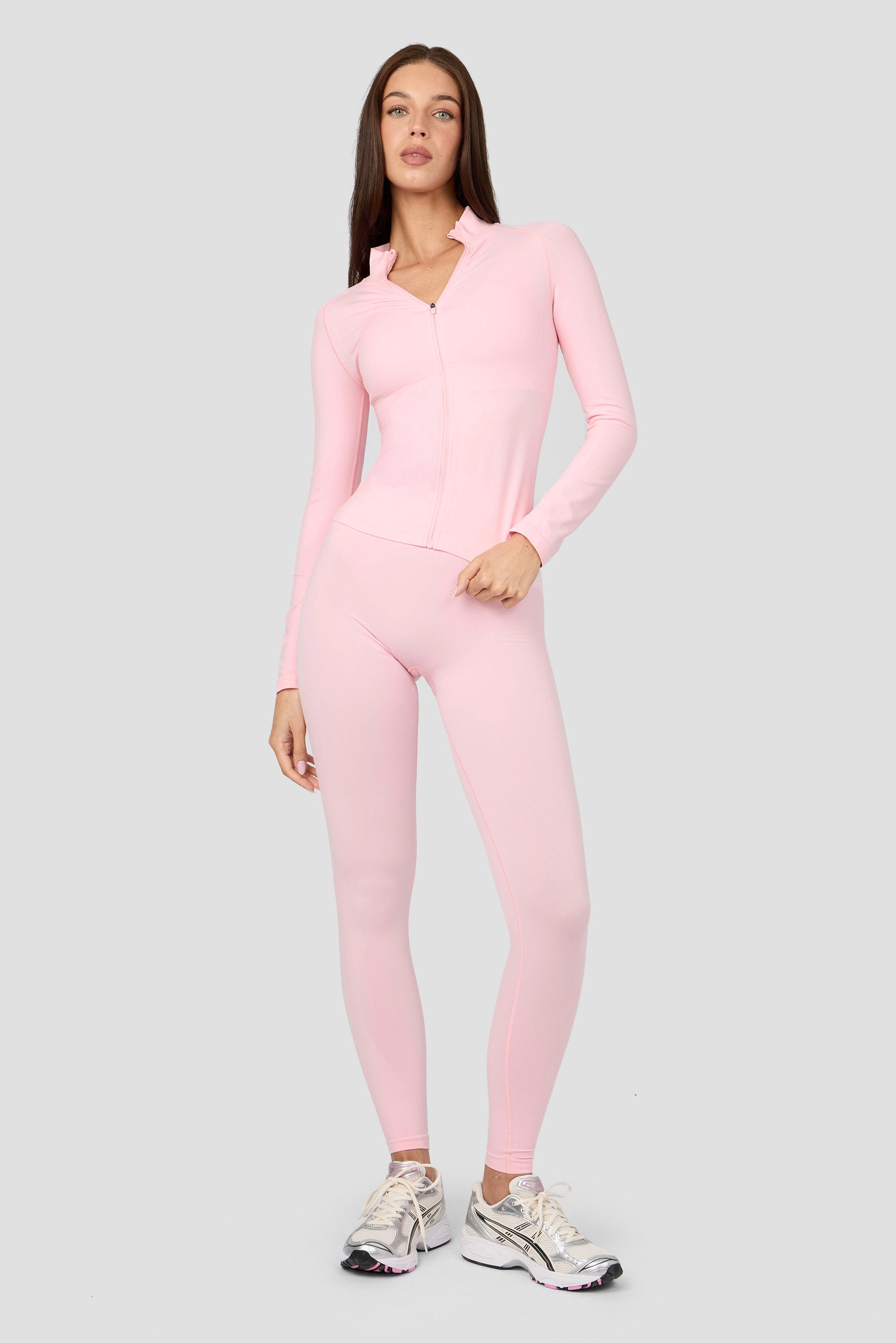 Muse Seamless Full Zip - Light Pink