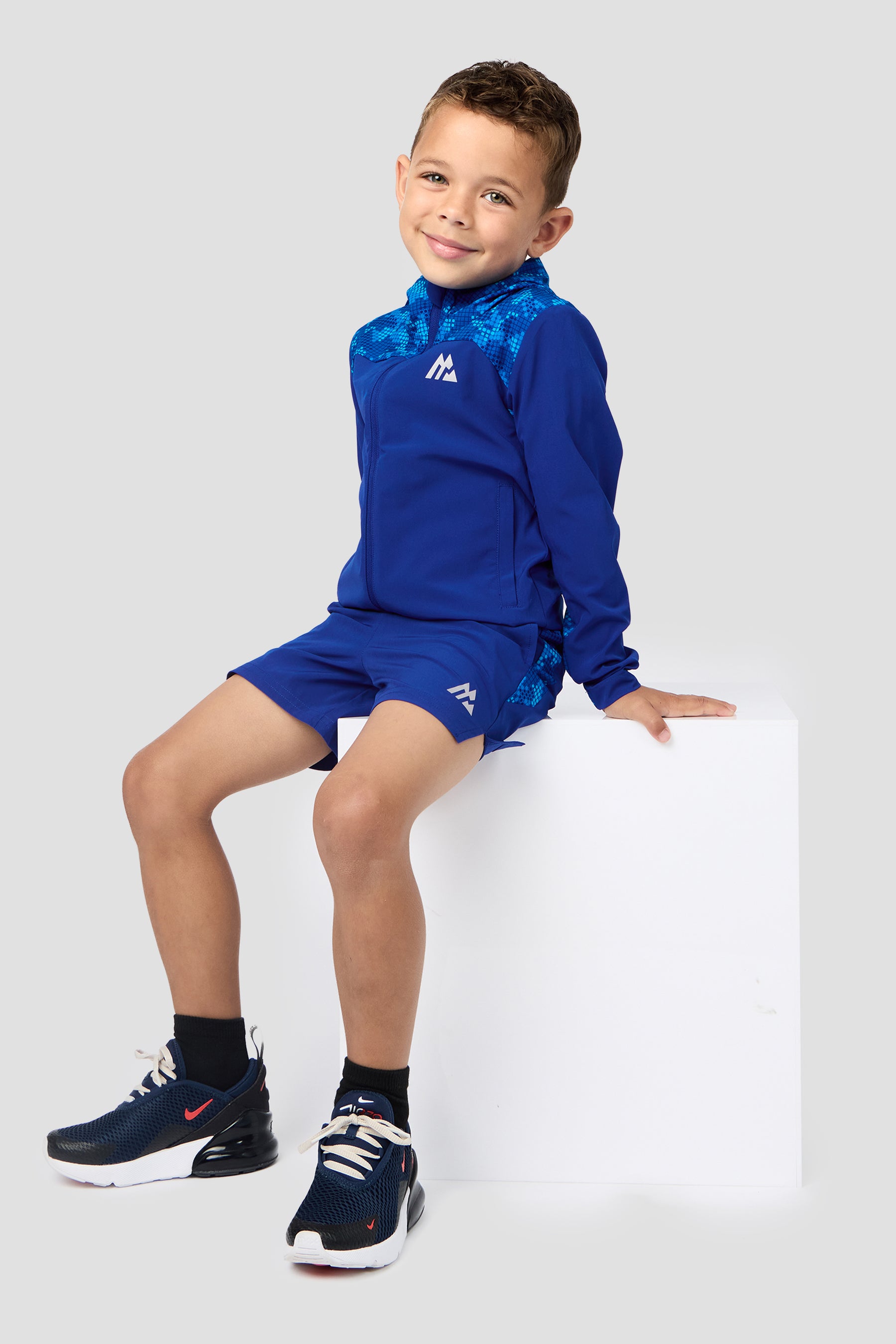 Descent Print Jacket - Marine Blue/Cobalt Blue/Maya Blue