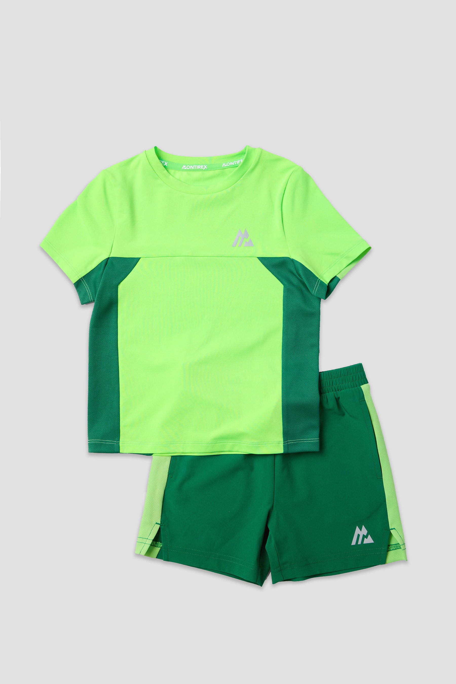 Infant Boys Peak 2.0 T-Shirt/Short Set - Chameleon/Spruce Green