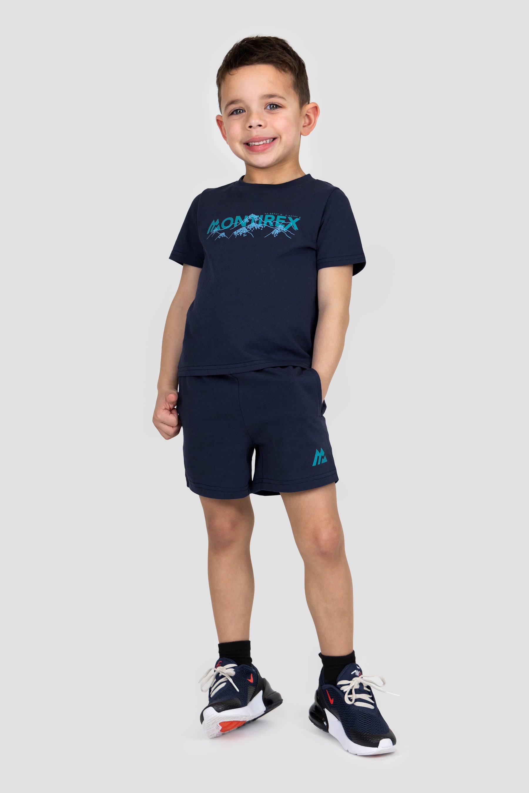Infant Boys Summit T-Shirt/Short Set - Midnight Blue