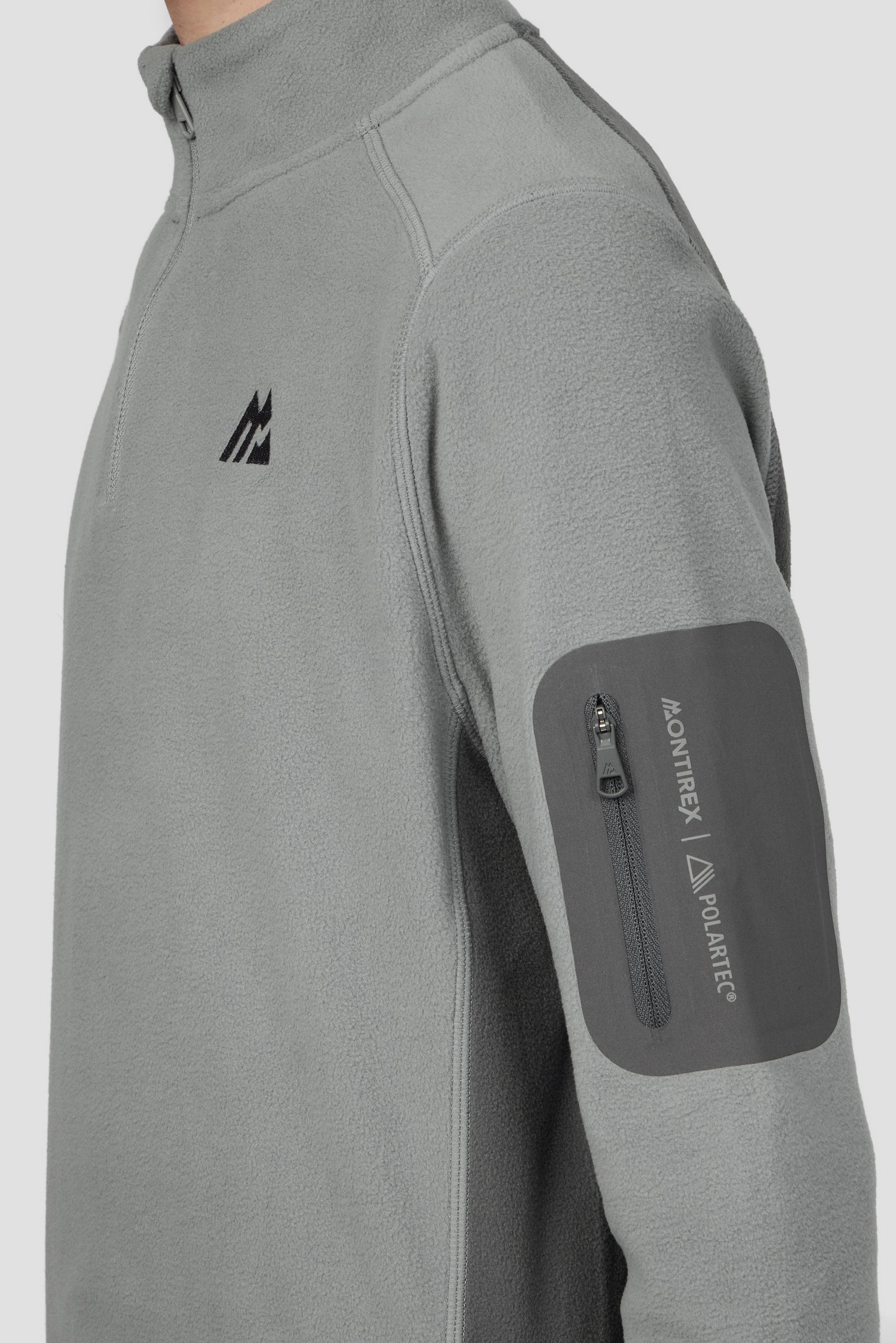 Boys Altitude Polar Fleece - Platinum Grey/Cement Grey