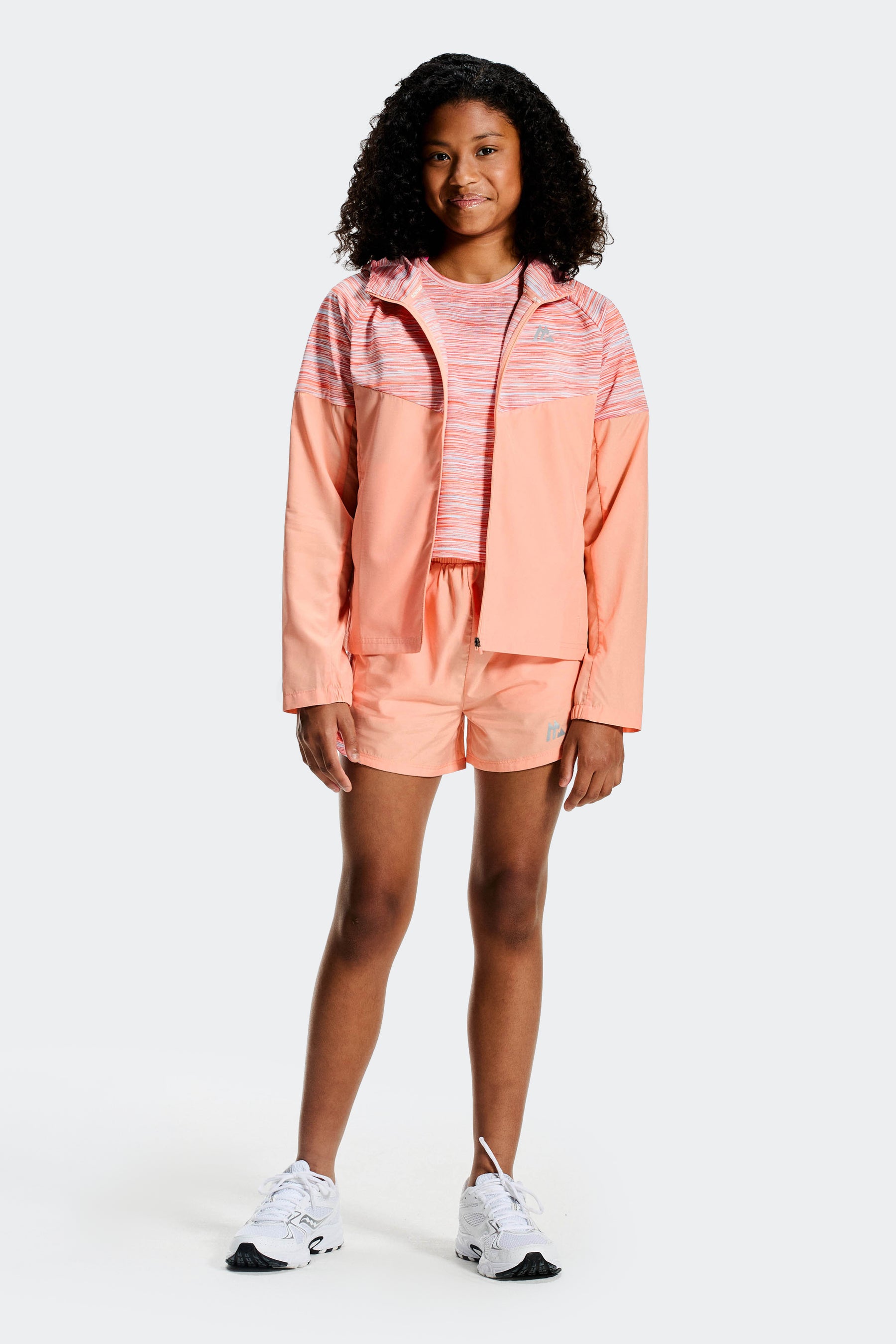 TRAIL BOX T-SHIRT - PEACH PUNCH/MISTY BLUE/SUNSET/WHITE