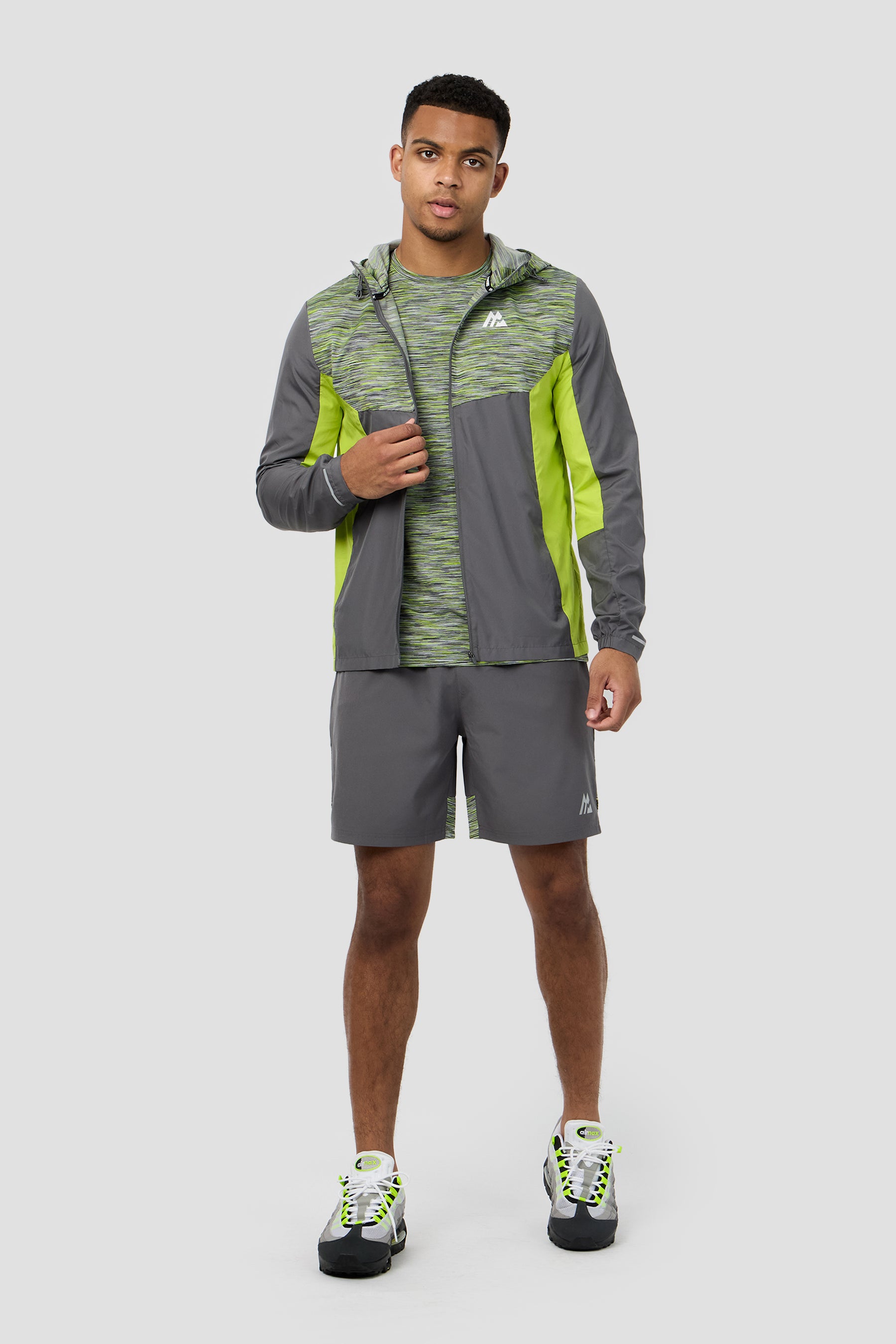 Trail Windbreaker - Lime/Grey