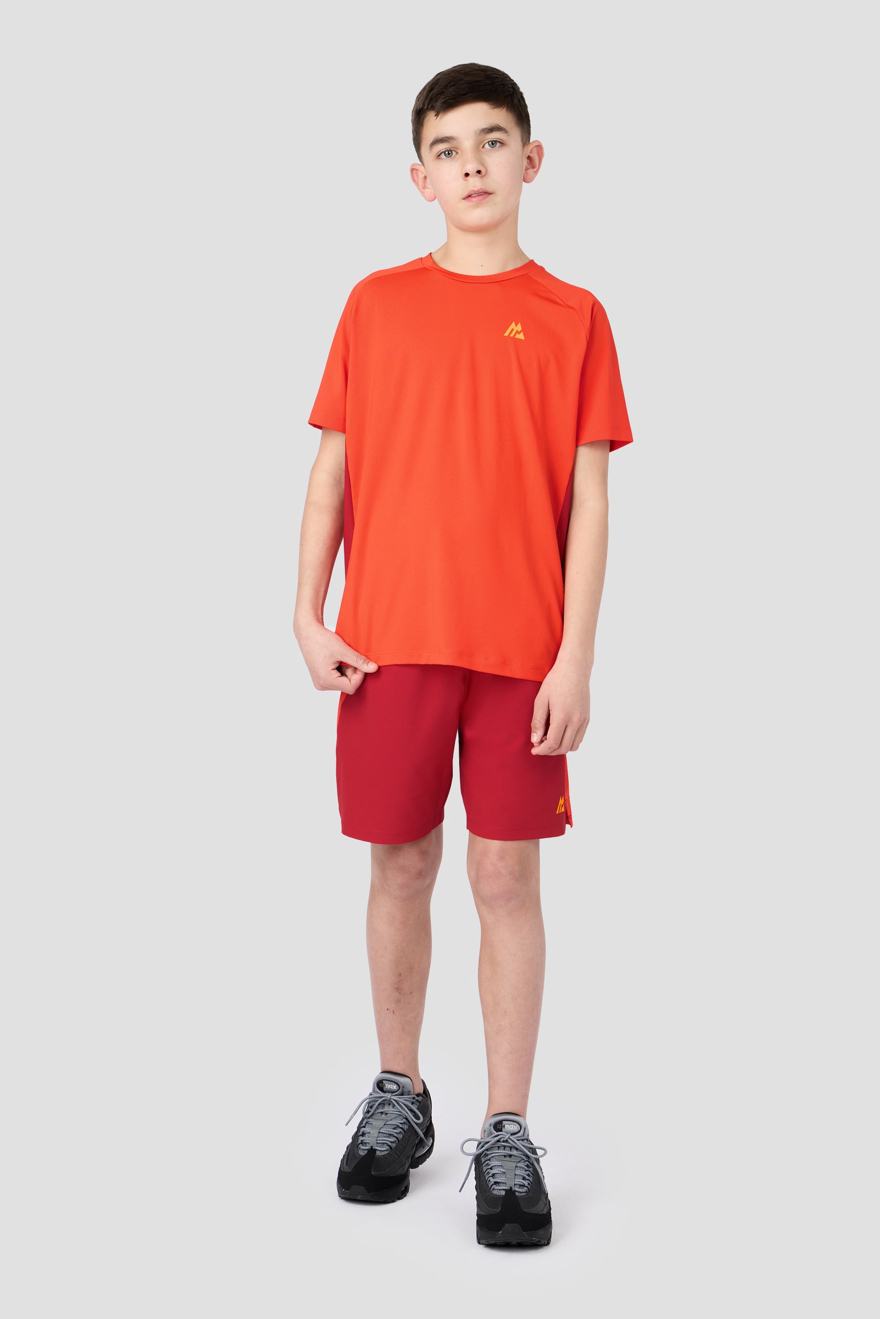 Boys Optic T-Shirt - Blazing Orange/Cranberry/Tangerine Glow