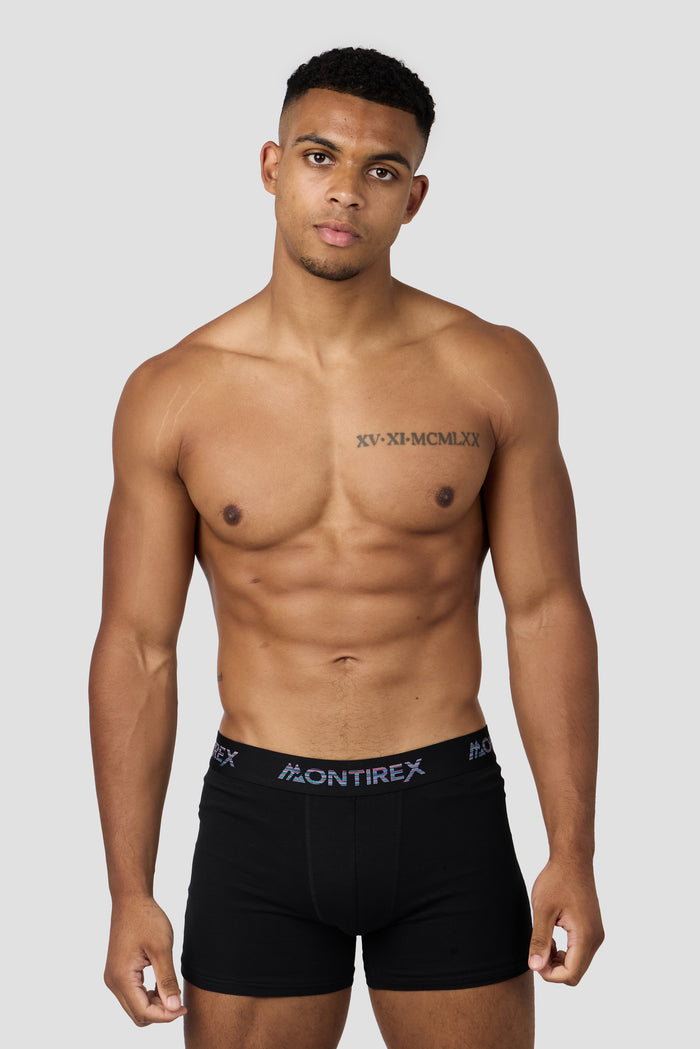 3 Pack Trail Boxer - Black/Grey/White/Multi