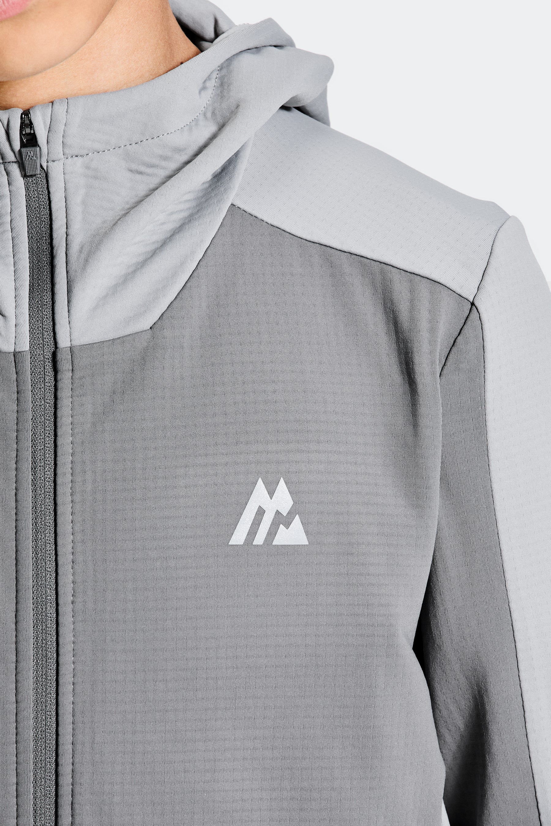 Boys Carbon Hood - Cement Grey/Platinum Grey