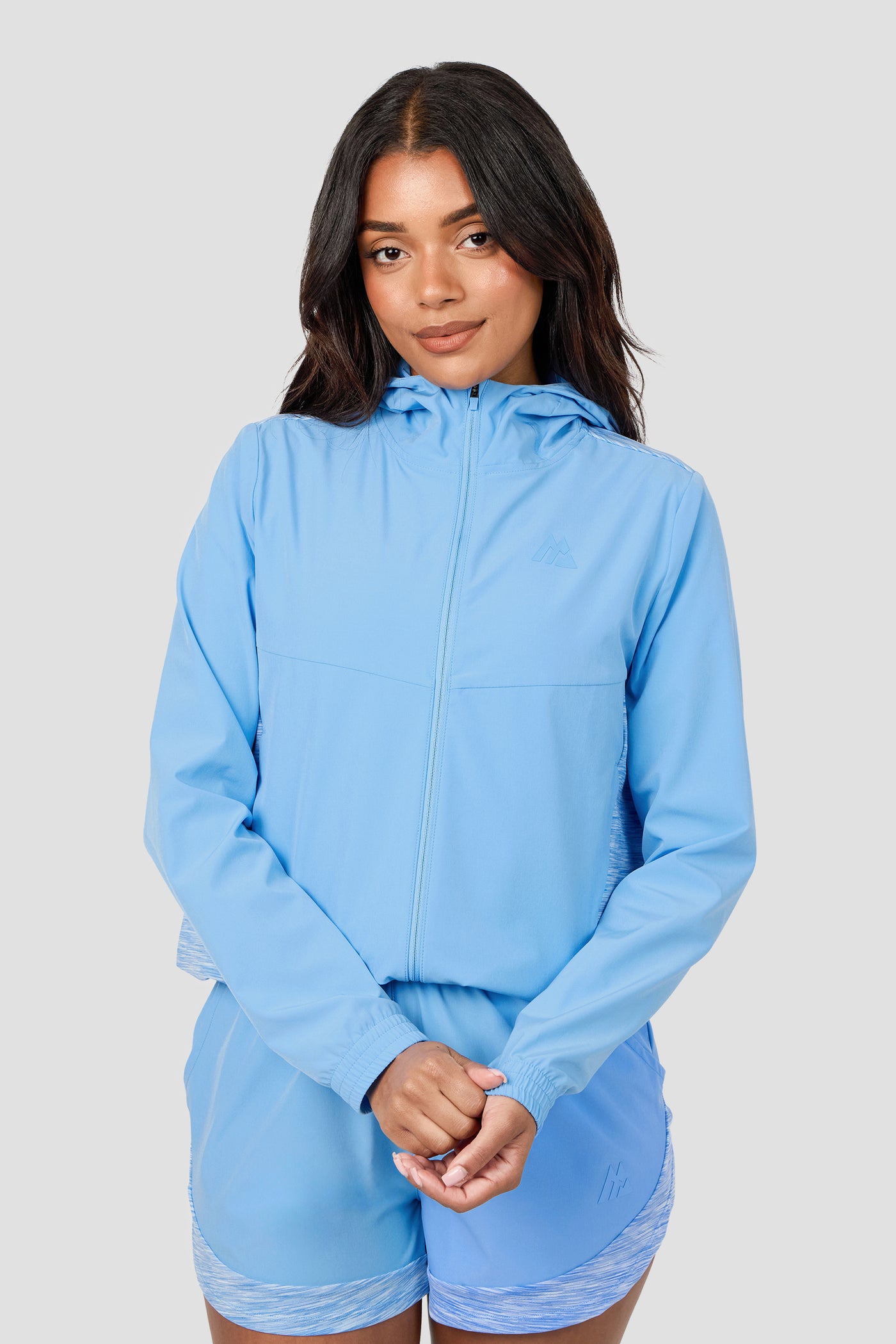 Women's Trail Windbreaker - Light Blue Multi