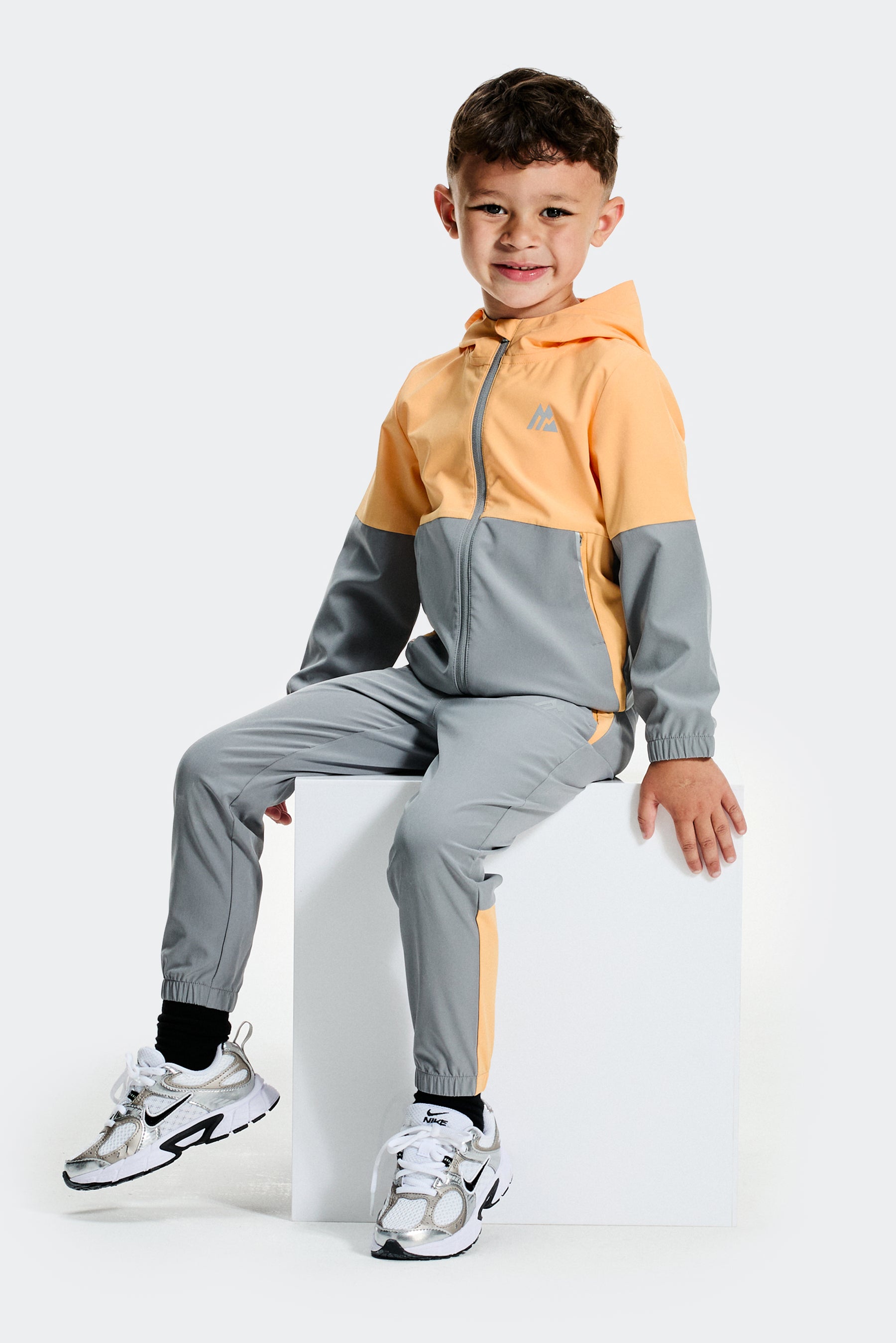 Infant Boy's Edge Jacket/Pant - Apricot Blush/Platinum Grey