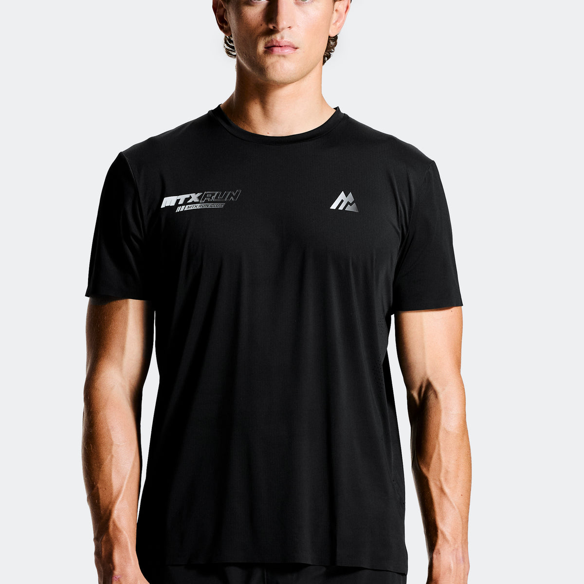 MTX Run Vertex T-Shirt Black | Montirex Sportswear Gymwear