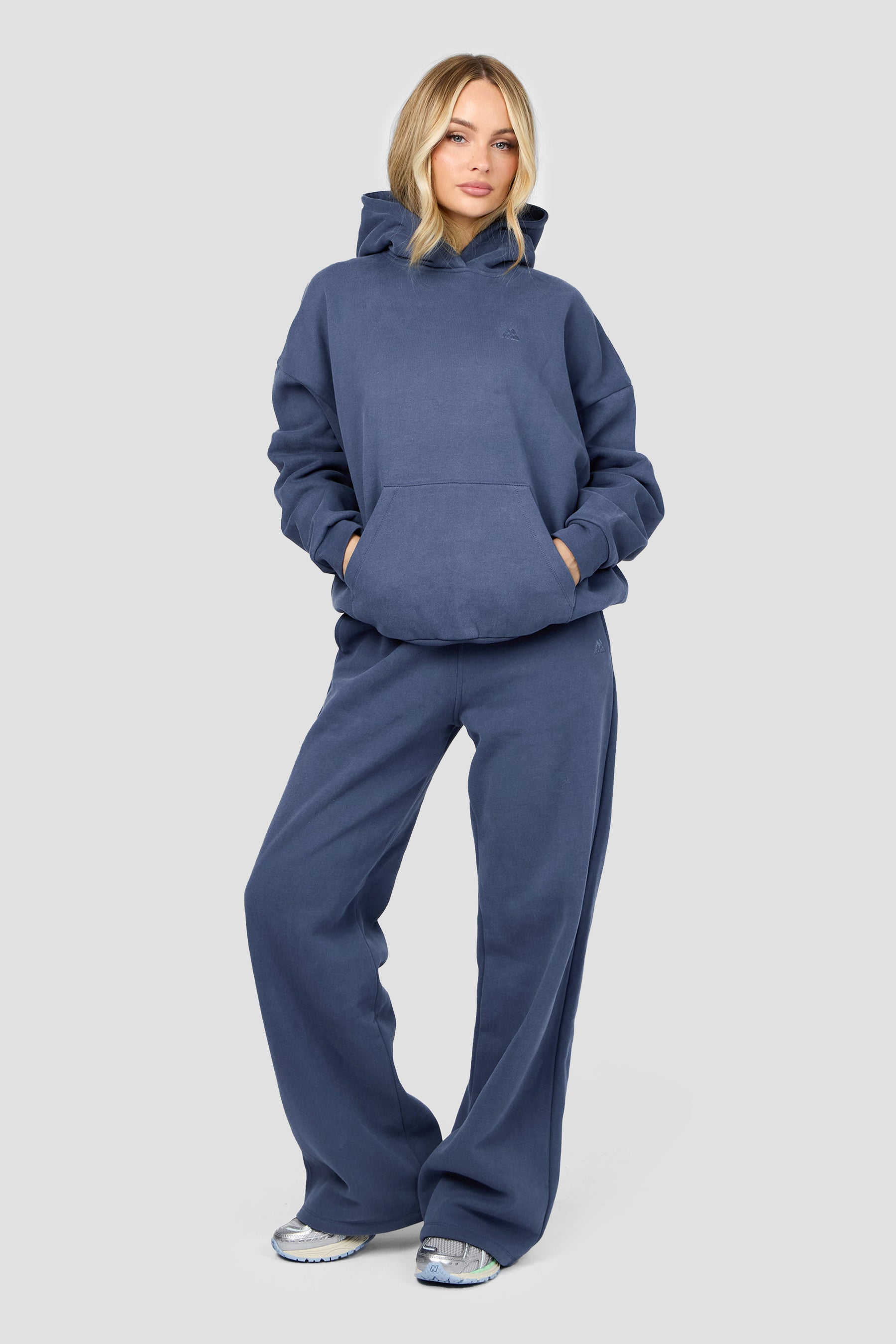 Form Fleece Wide Jogger - Greyed Indigo 