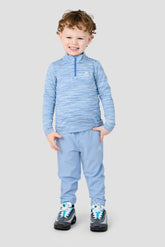 Infant Boys Trail 1/4 Zip -  Charcoal Blue Multi