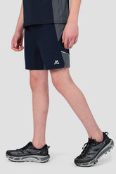 Boys Cerberus Short - Navy Void/Neon Sky/Slate Grey