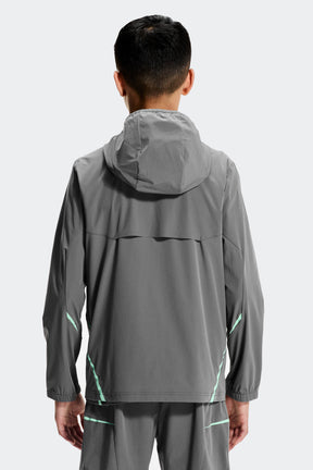 Boys Ignite Windbreaker - Cement Grey/Duck Egg