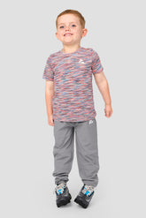 Infant Boy's Trail T-Shirt/Pant Set - Blue/Coral/Black
