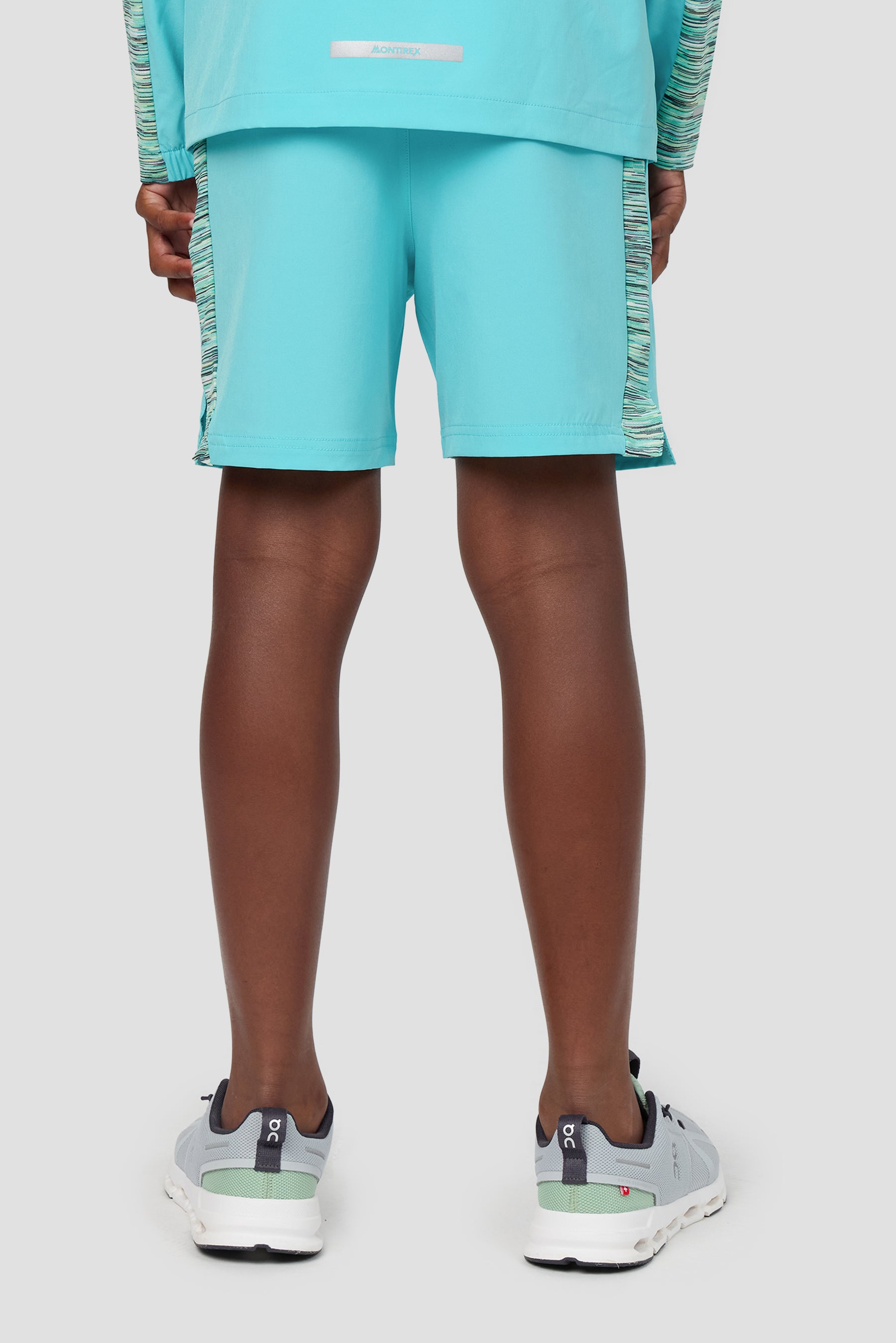 Boys Trail Panel Short - Blue/Teal/Green