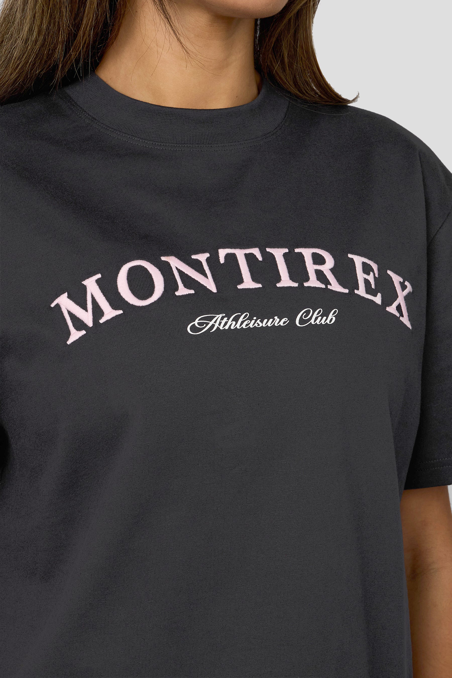 Athleisure Club T-Shirt - Washed Black