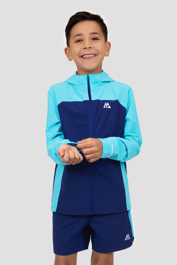 Boys Trek Tech Jacket - Maya Blue/Marine Blue