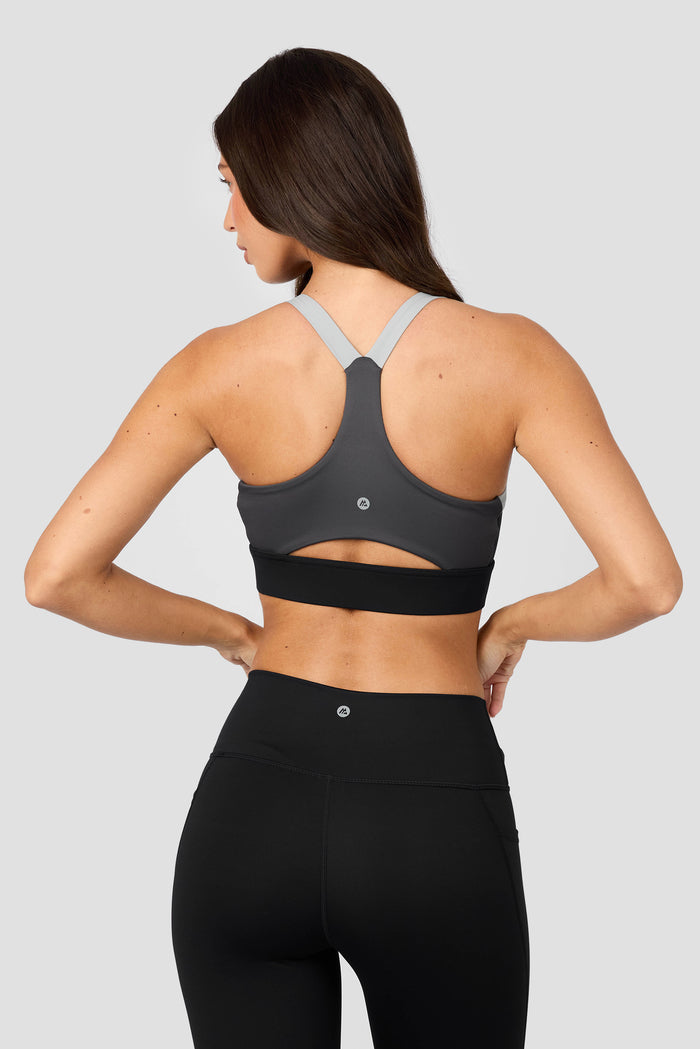 Stride Sports Bra - Black/Basalt/Asphalt