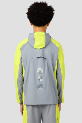 MTX Run Turbo Jacket - Platinum Grey/Electric Lime