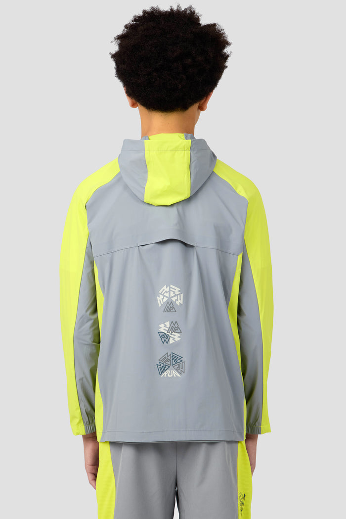 MTX Run Turbo Jacket - Platinum Grey/Electric Lime