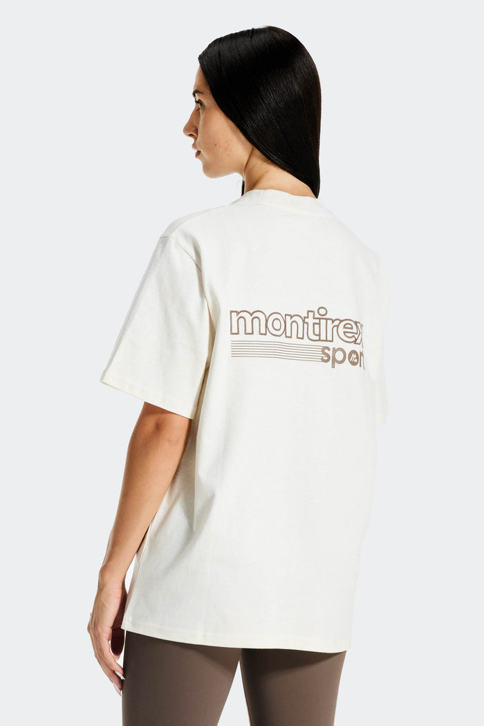 Track Graphic T-Shirt - Vanilla