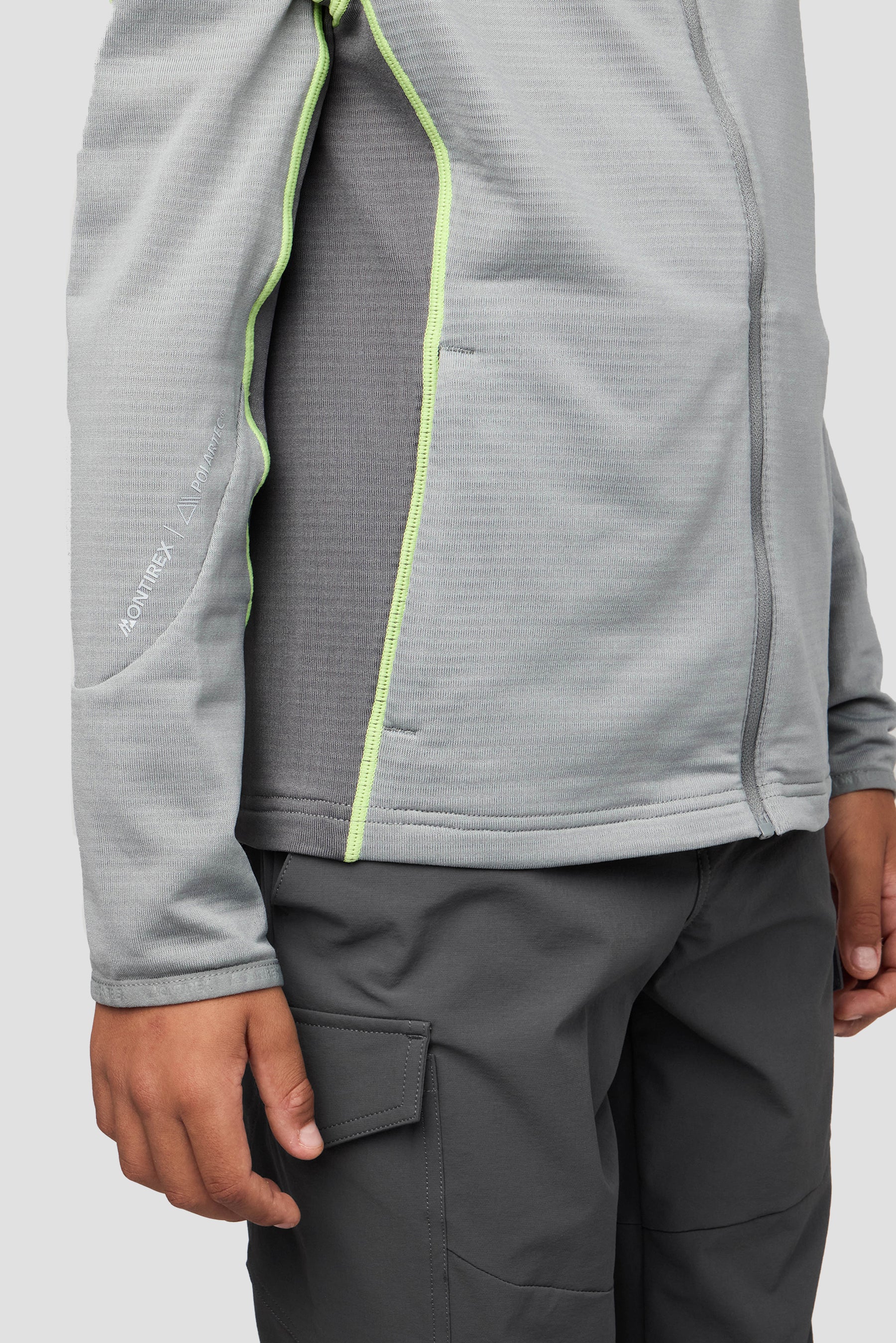 Boys Brink Fleece Hood - Platinum Grey/Cement Grey